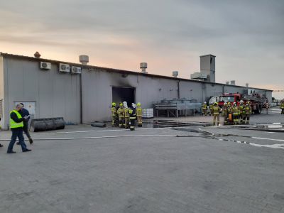 Pożar zakładu w Kałdusie