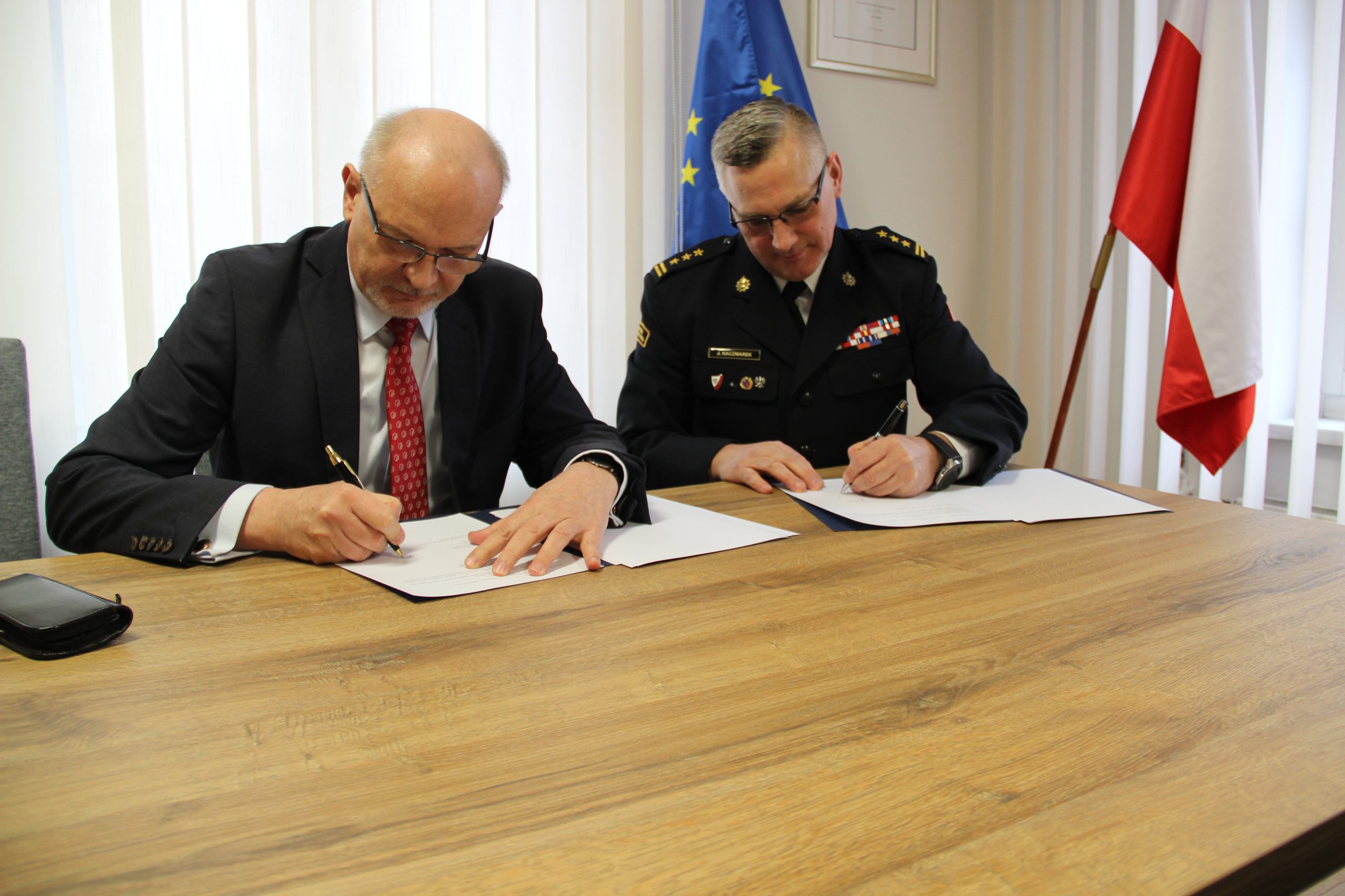 Porozumienie o współpracy z Kujawsko-Pomorskim Komendantem Wojewódzkim Państwowej Straży Pożarnej